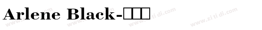 Arlene Black字体转换